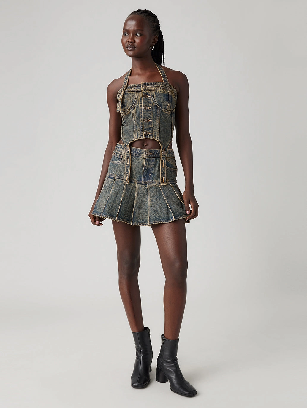 Neutrals Only Heritage Brand Levi??s? x ADSB Andersson Bell Pleated Skirt