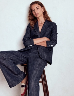 Belgravia Twill Trousers-Navy Indigo Sport Wear Fit Outdoor Friendly