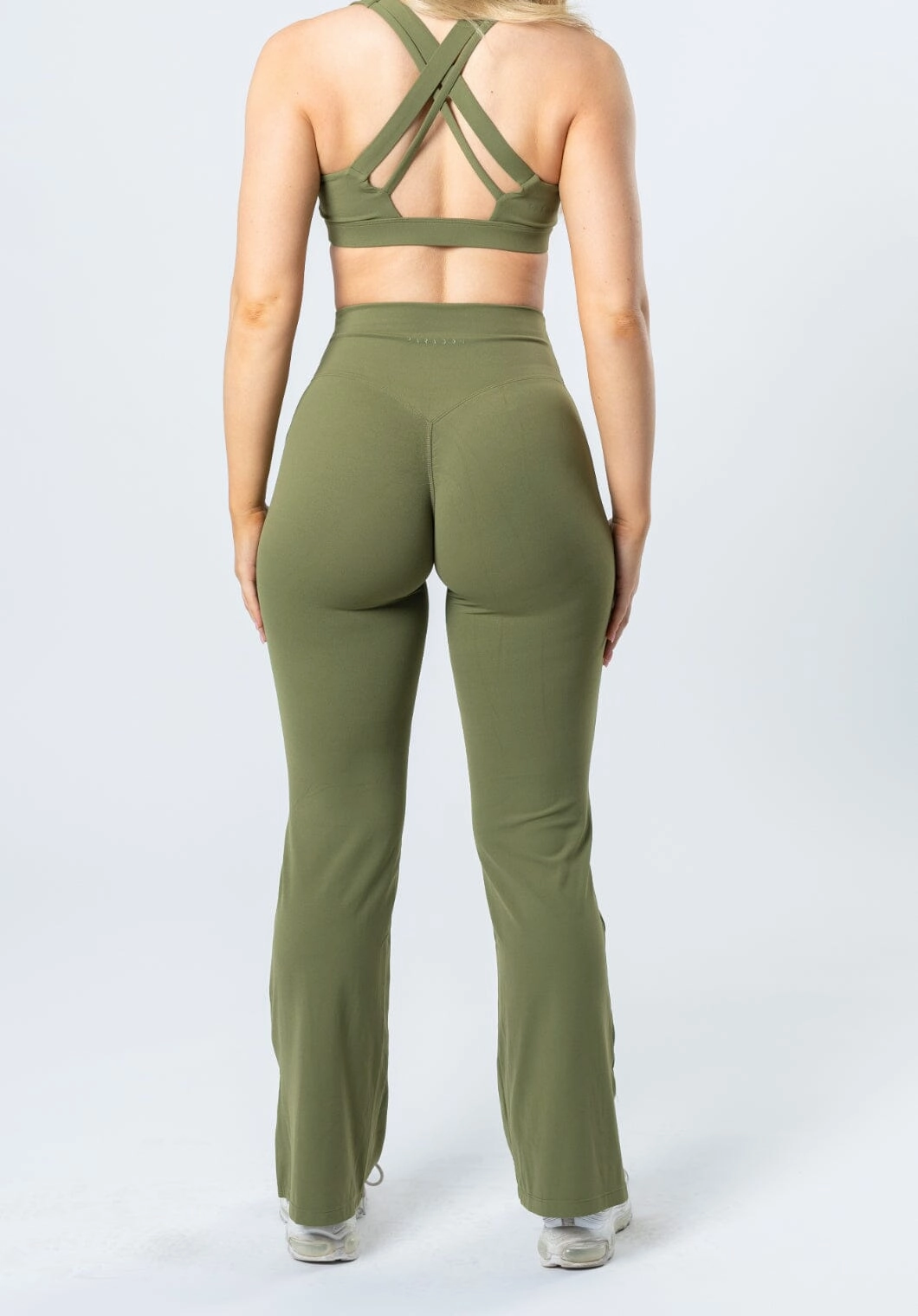 Anti Static Material Modern Cut RecStretch Original Sculptseam? Plus Flare Legging 31" Olive