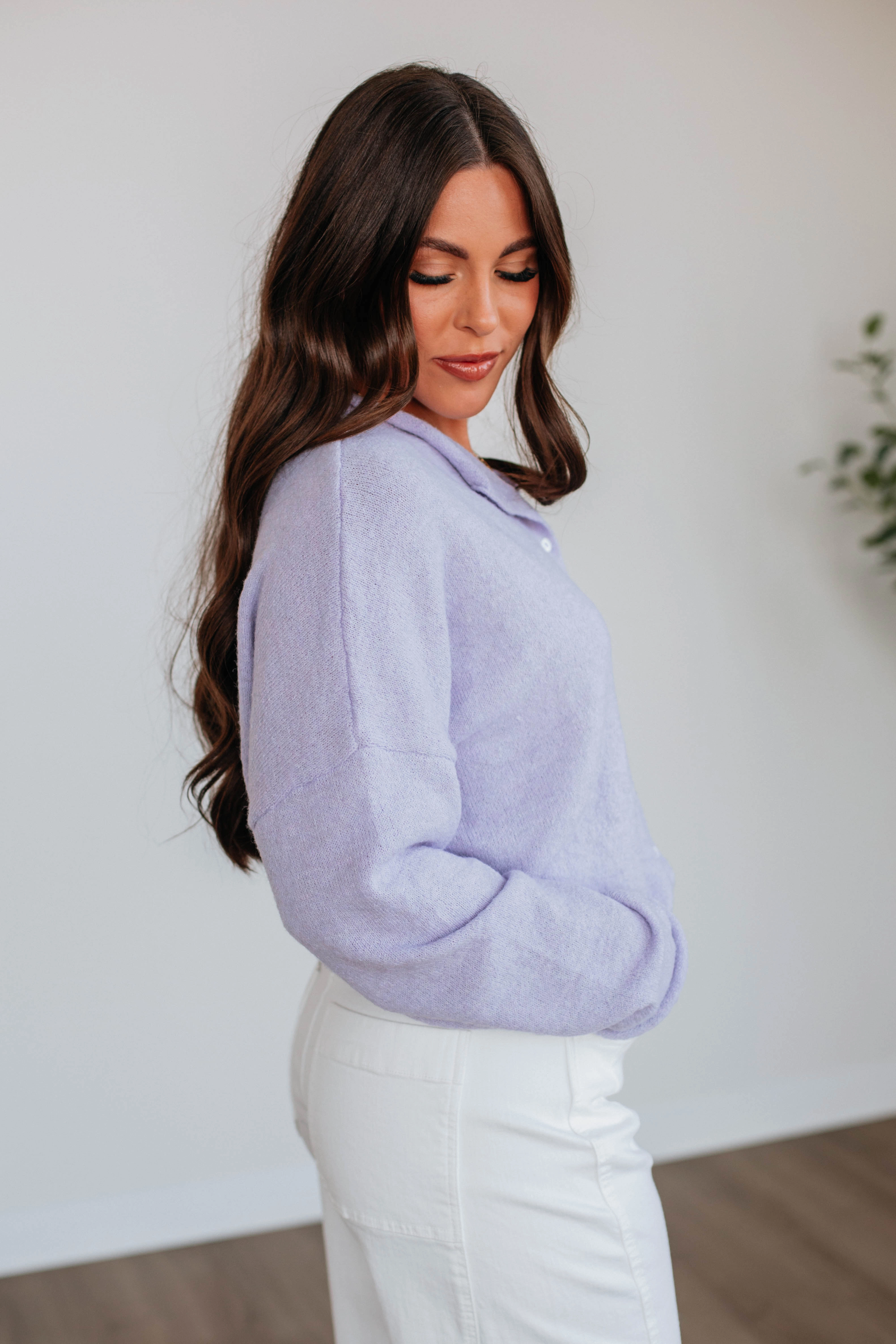 Brooke Cardigan - Lavender Warm Touch