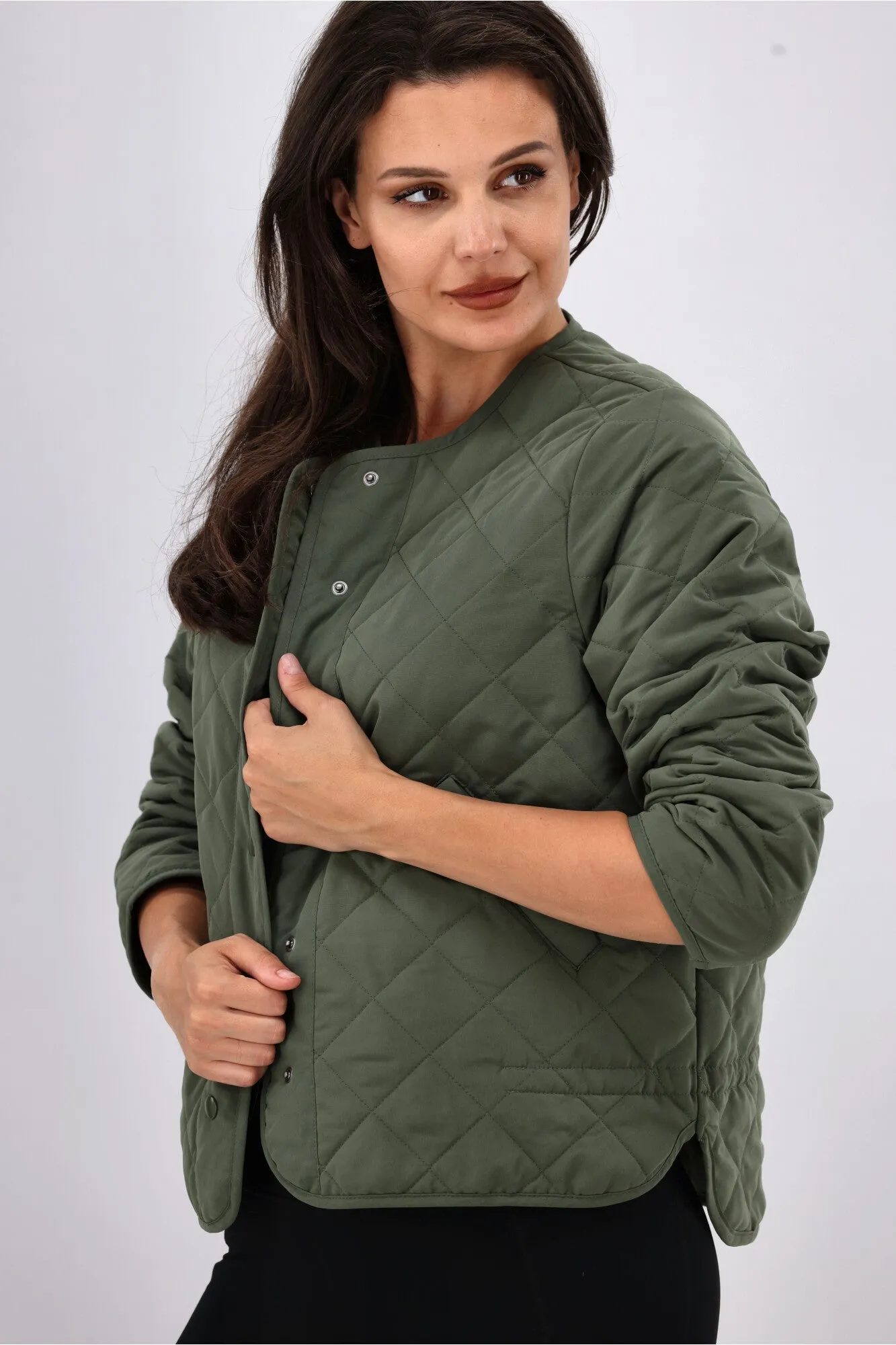 Soft Touch Texture AS Colour Wo's Quilted Jacket Cypress