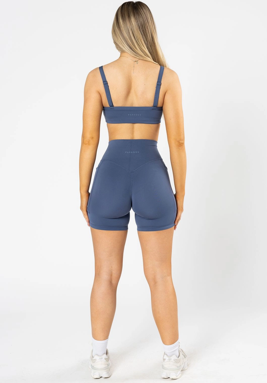 Reluna? Empower Sculptseam? Pocket Short 6?? Vintage Indigo Non Restrictive Fit Active Performance