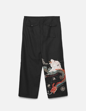 7087 The Bering Strait Embroidered Loose Snopants? Black Stretch Fit Wear EcoFriendlyMaterials