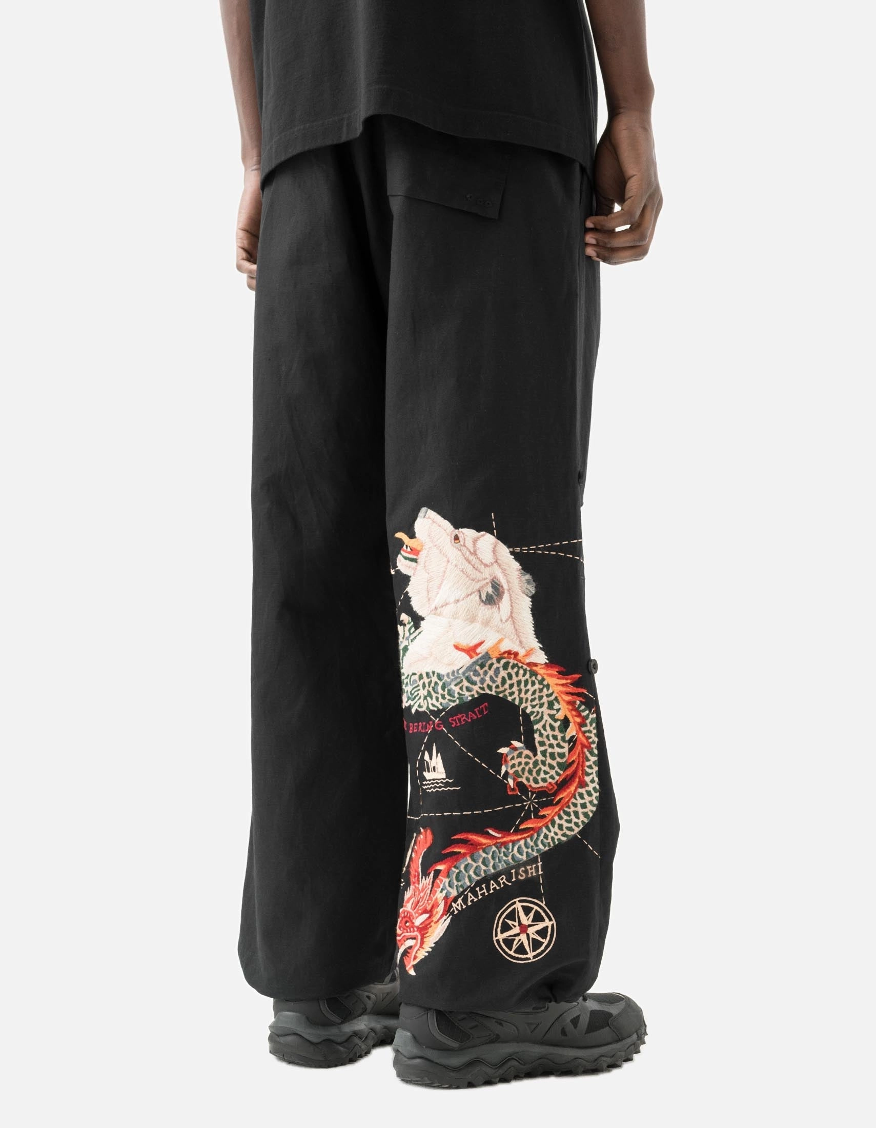 Comfort Design Work Friendly 7087 The Bering Strait Embroidered Loose Snopants? Black