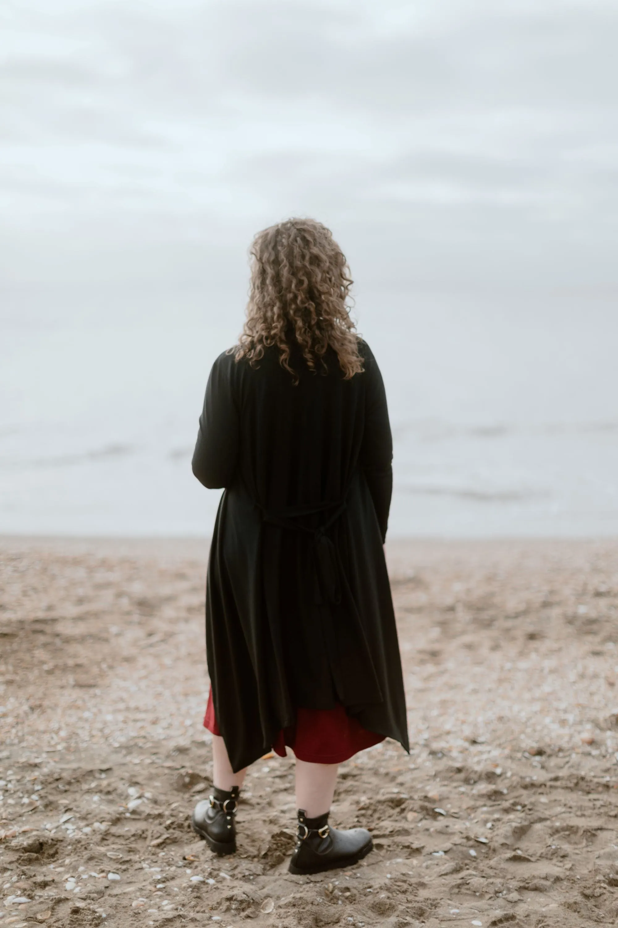 Double Layered Collar Durable AbrasionResistant Panels Cashews - CRDY100/F1 Merino Drapped Cardi