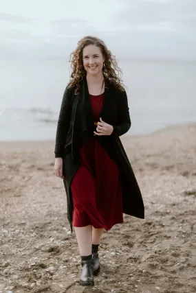 Cashews - CRDY100/F1 Merino Drapped Cardi Tailored Silhouette