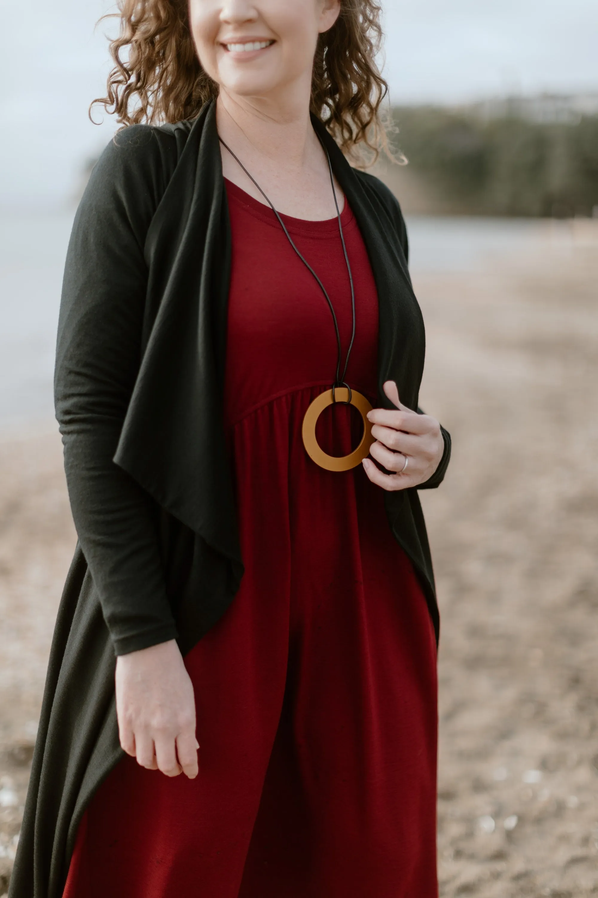 Weight Distribution System All Season Adaptability Cashews - CRDY100/F1 Merino Drapped Cardi