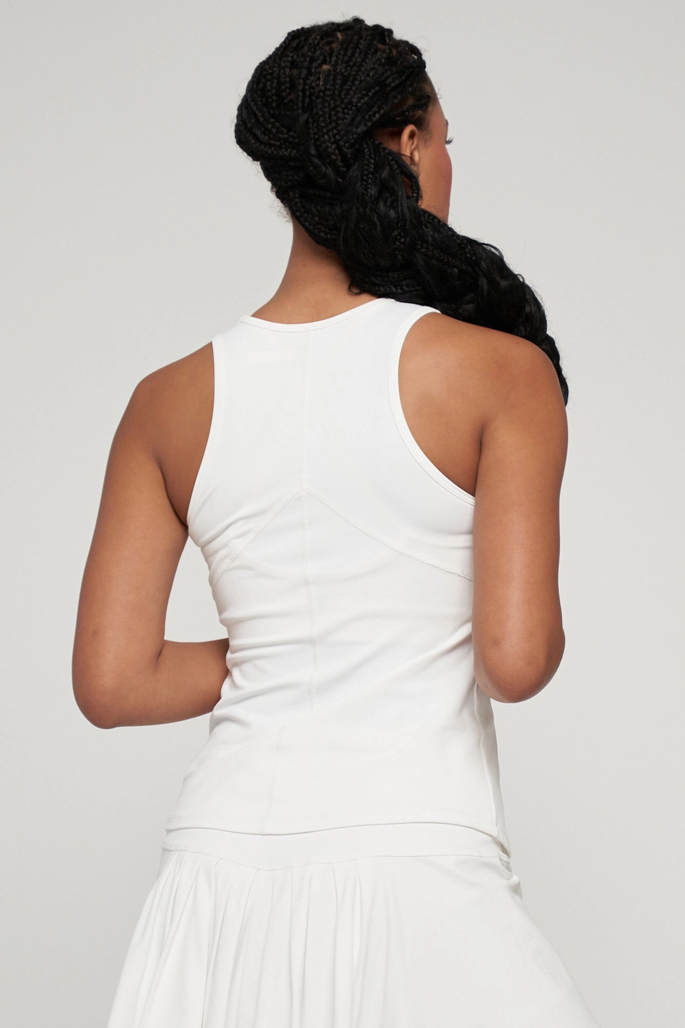 Tactical Racerback Design Lily Tank - White