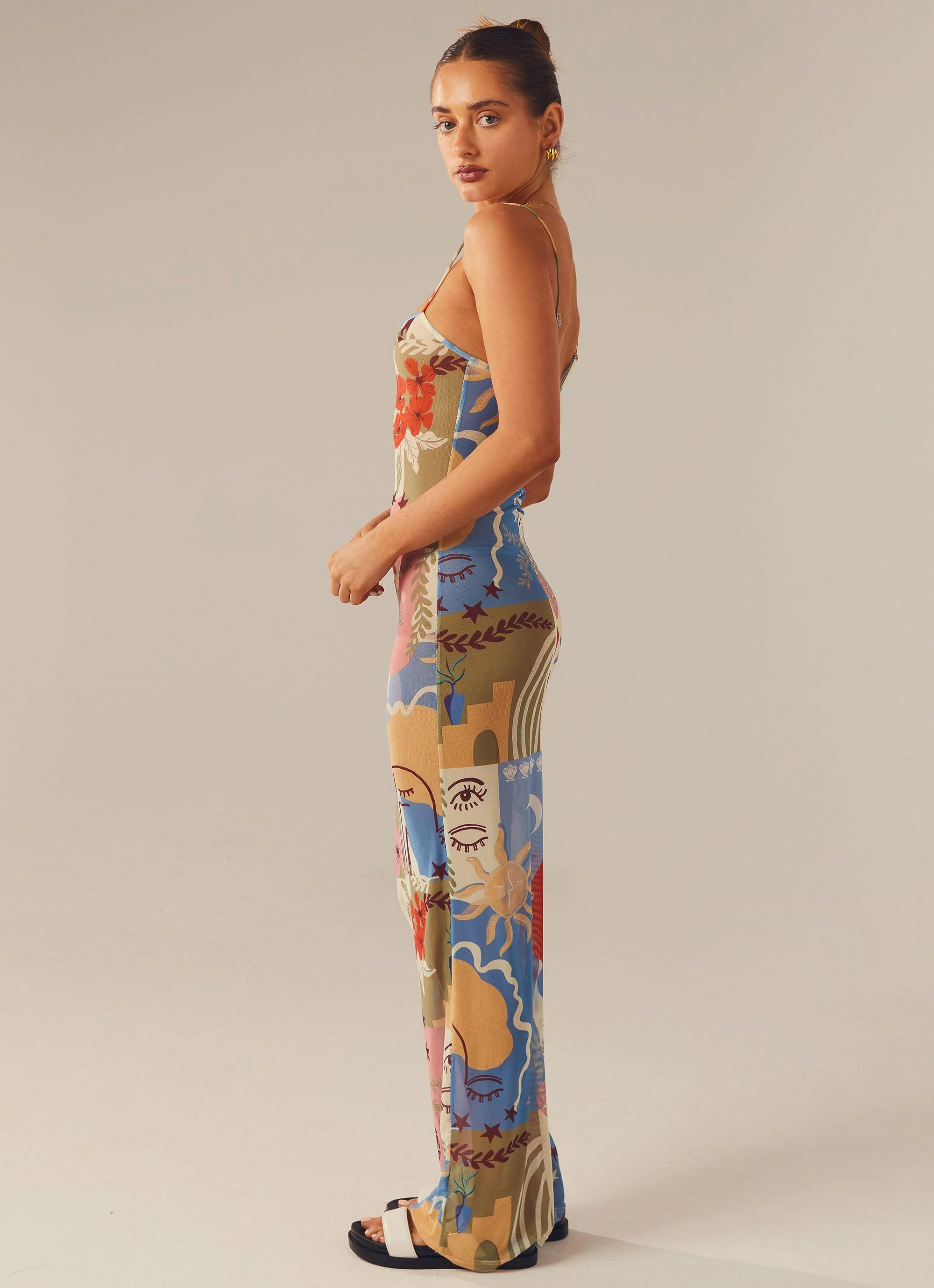 Wanderlust Maxi Dress - Fantasy Muse Tonal-Panel