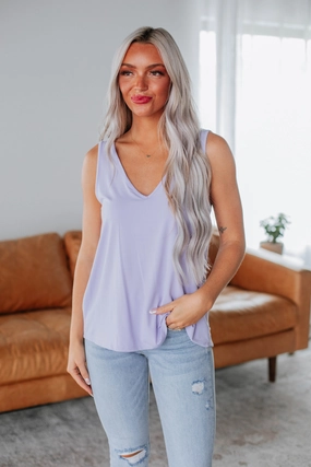 Linley Basic Tank - Pale Lavender brand new