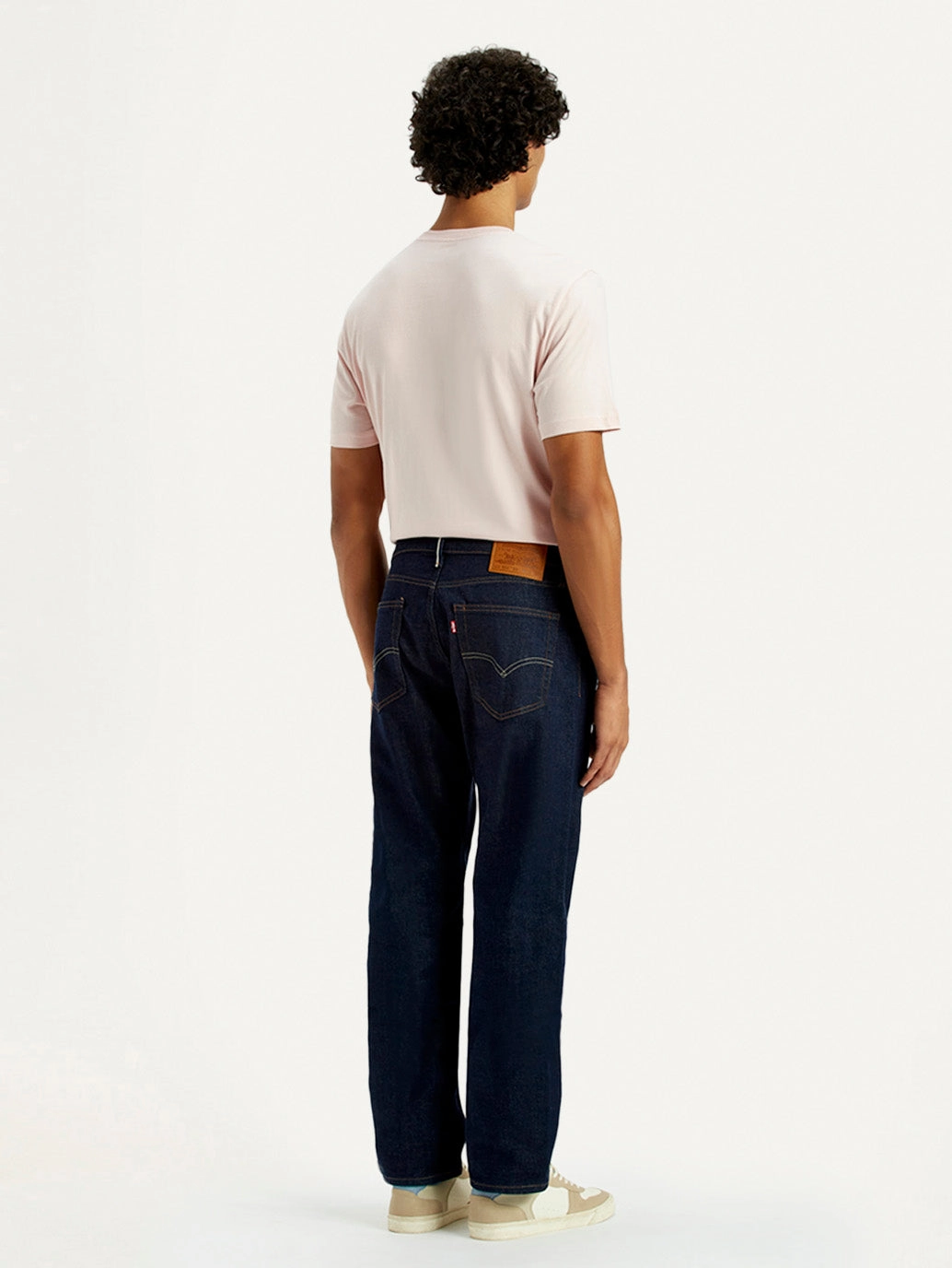 Year Round Piece Classic Wear Party Look Men's 555 Dark Indigo Loose Fit Mid Rise Selvedge Jeans