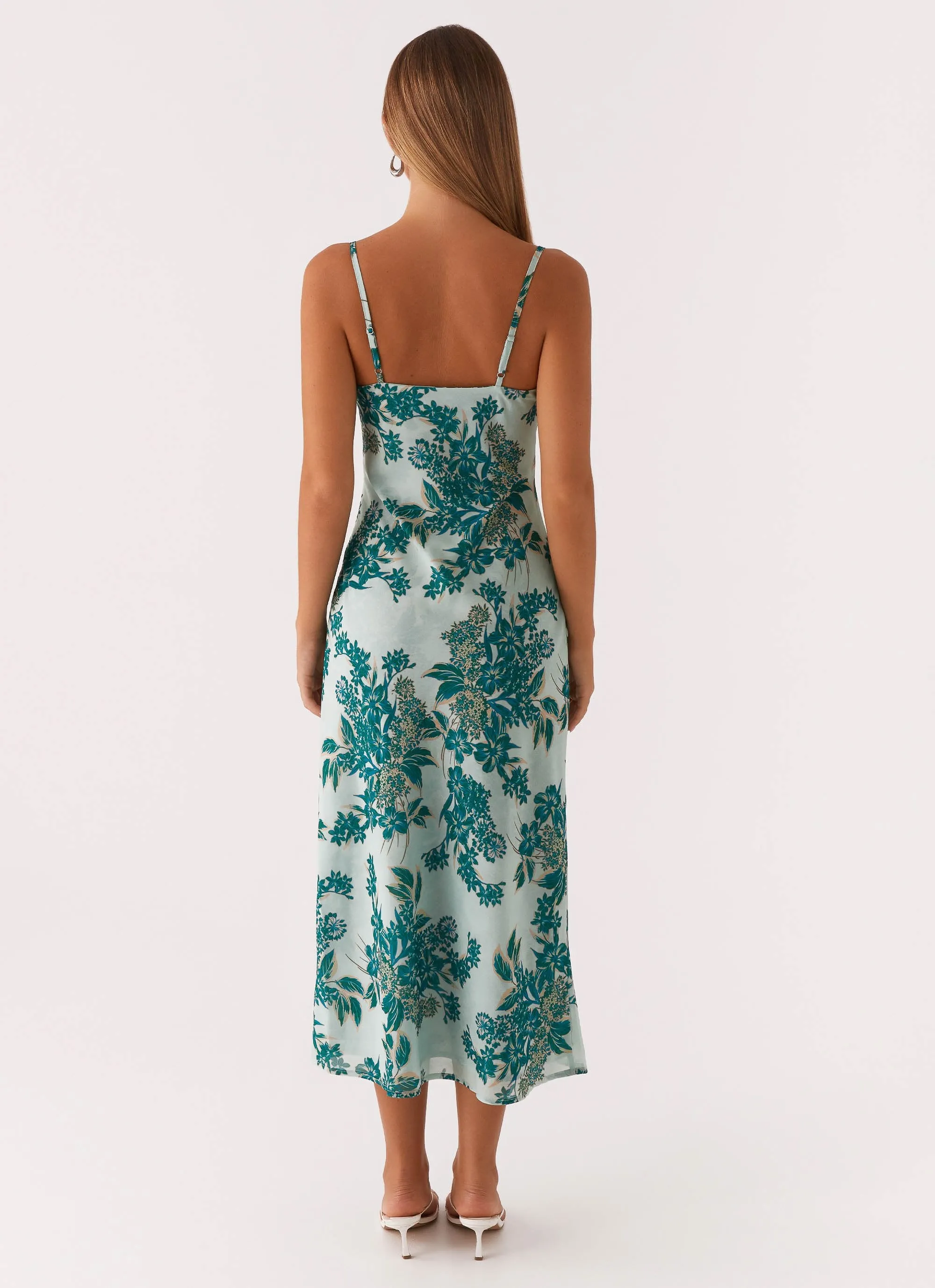 Love Song Midi Dress - Cloud Nine Floral Perfect Wear