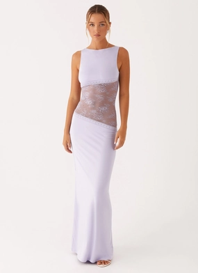 Simple Chic Sharp Profile Lucinda Maxi Dress - Lilac