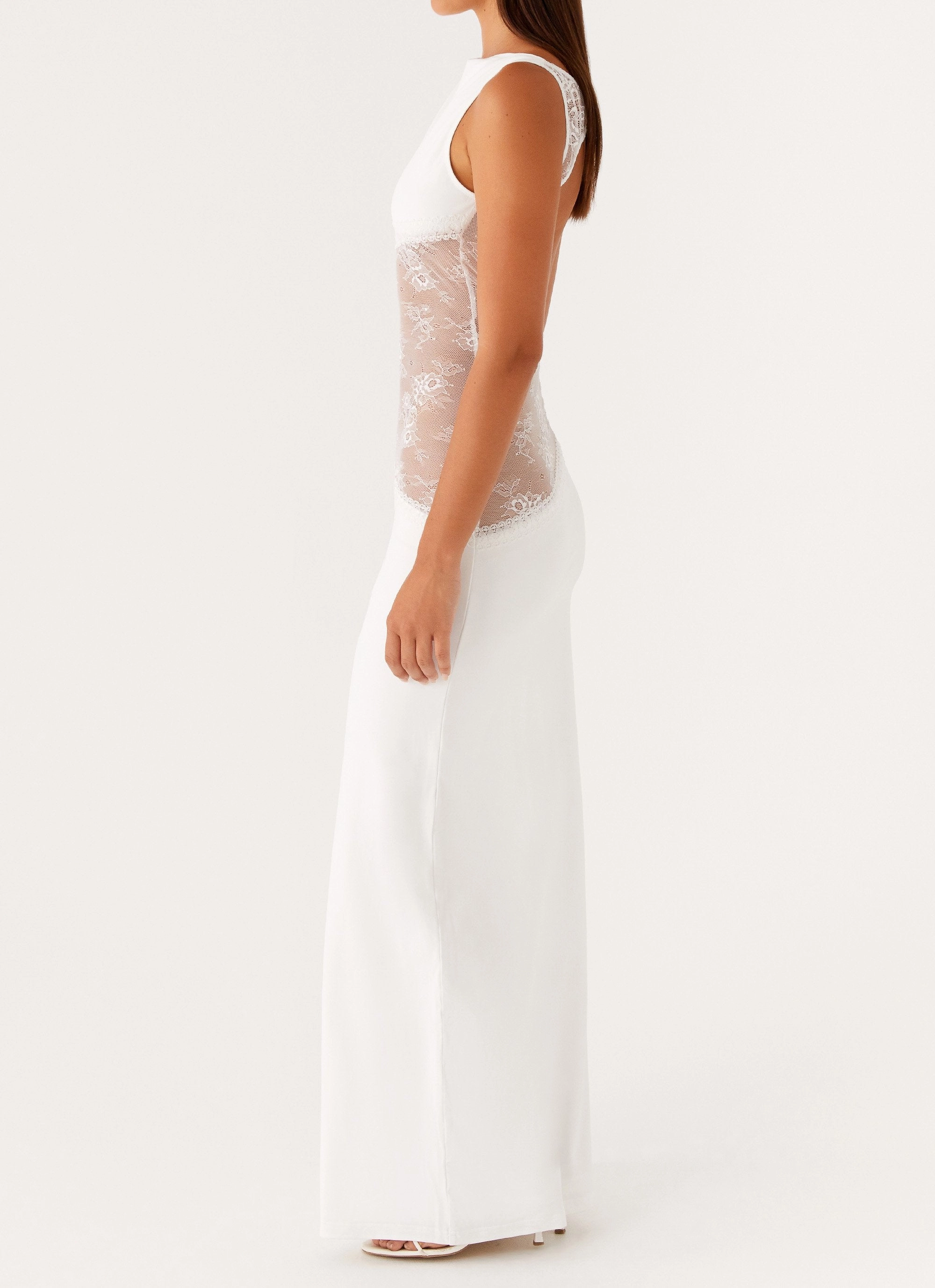 Lucinda Maxi Dress - White Stylish Mood Elegant Motion