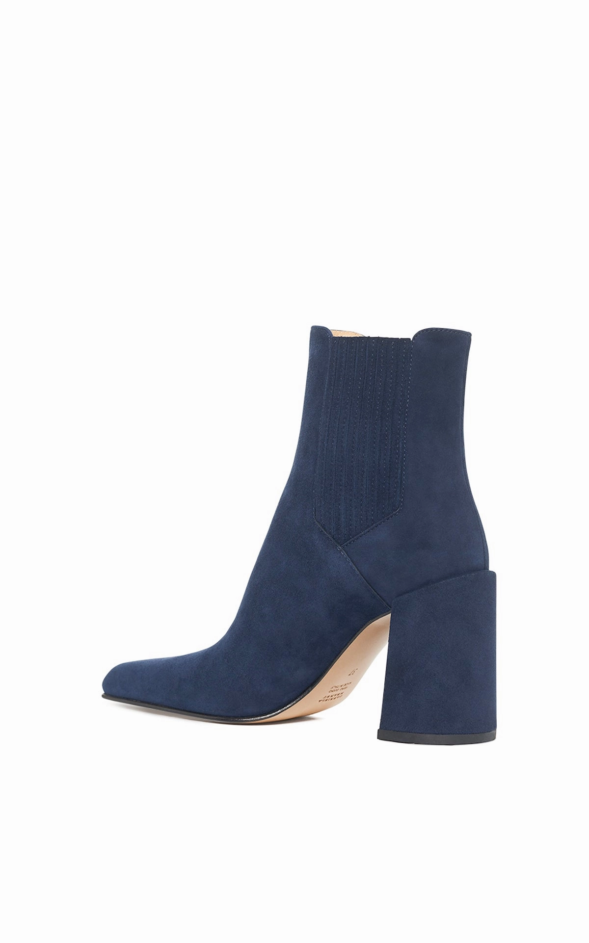 Stable Support Nature Lover Active Adventures Luke High Heel Ankle Boot in Navy Suede