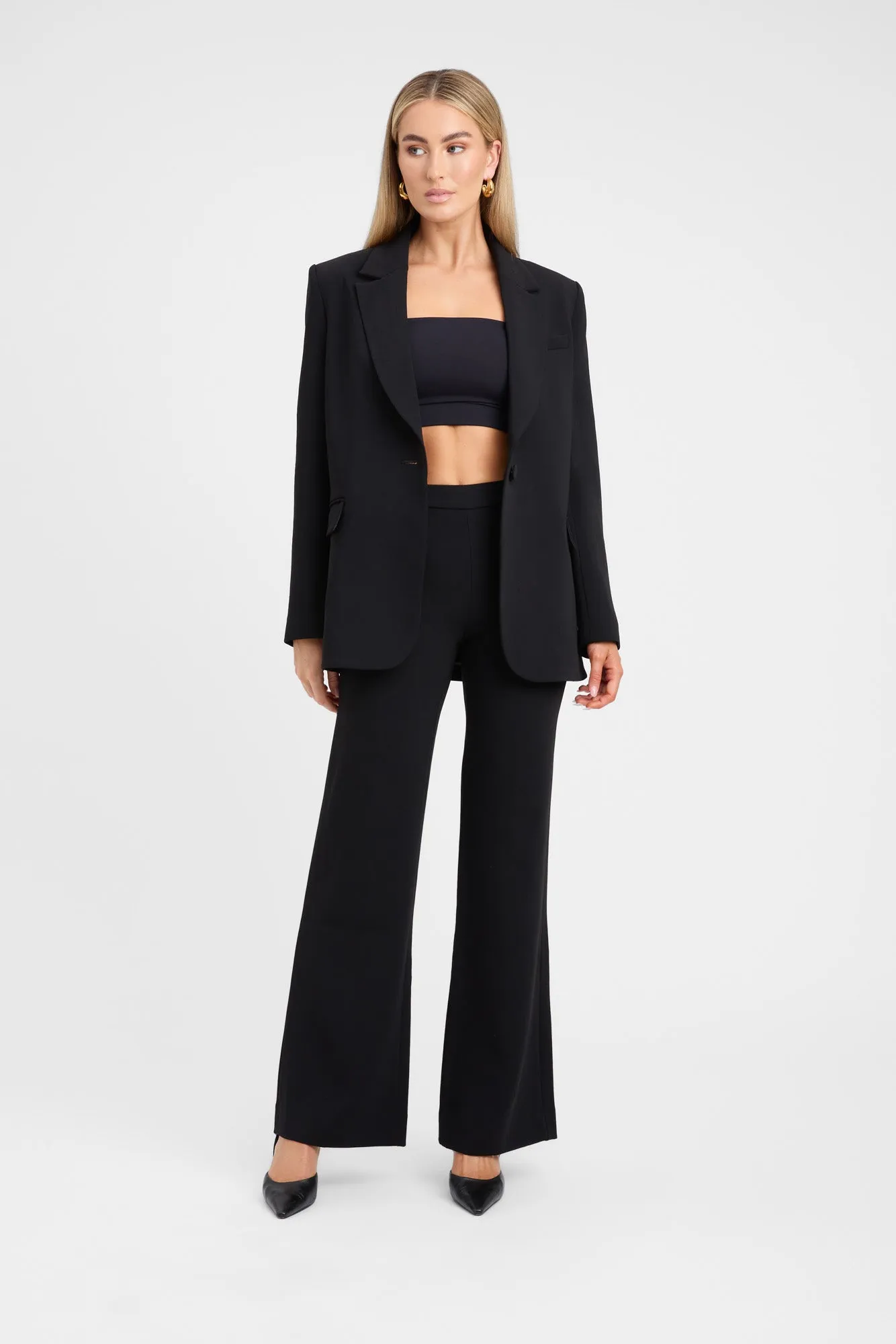 Lux Staple Blazer City Ready Style Stretchable Waistband