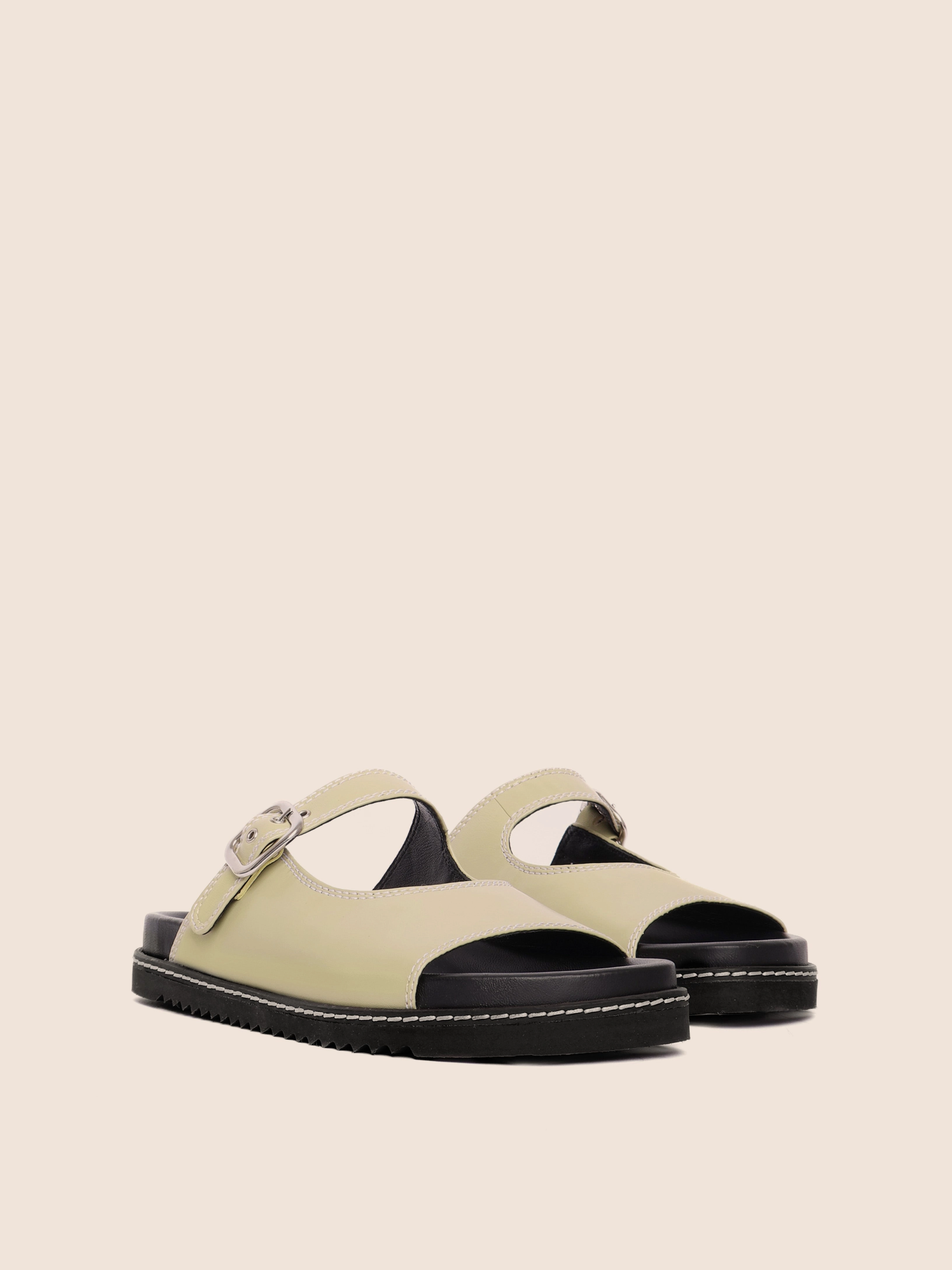 Heat Proof Summer Flat Shoes Madeira Pistachio Sandal