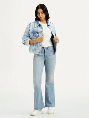 Women's 726 Light Indigo Flared Fit High Rise Jeans Timeless Choice Classic Autumn Days Adult Fashion