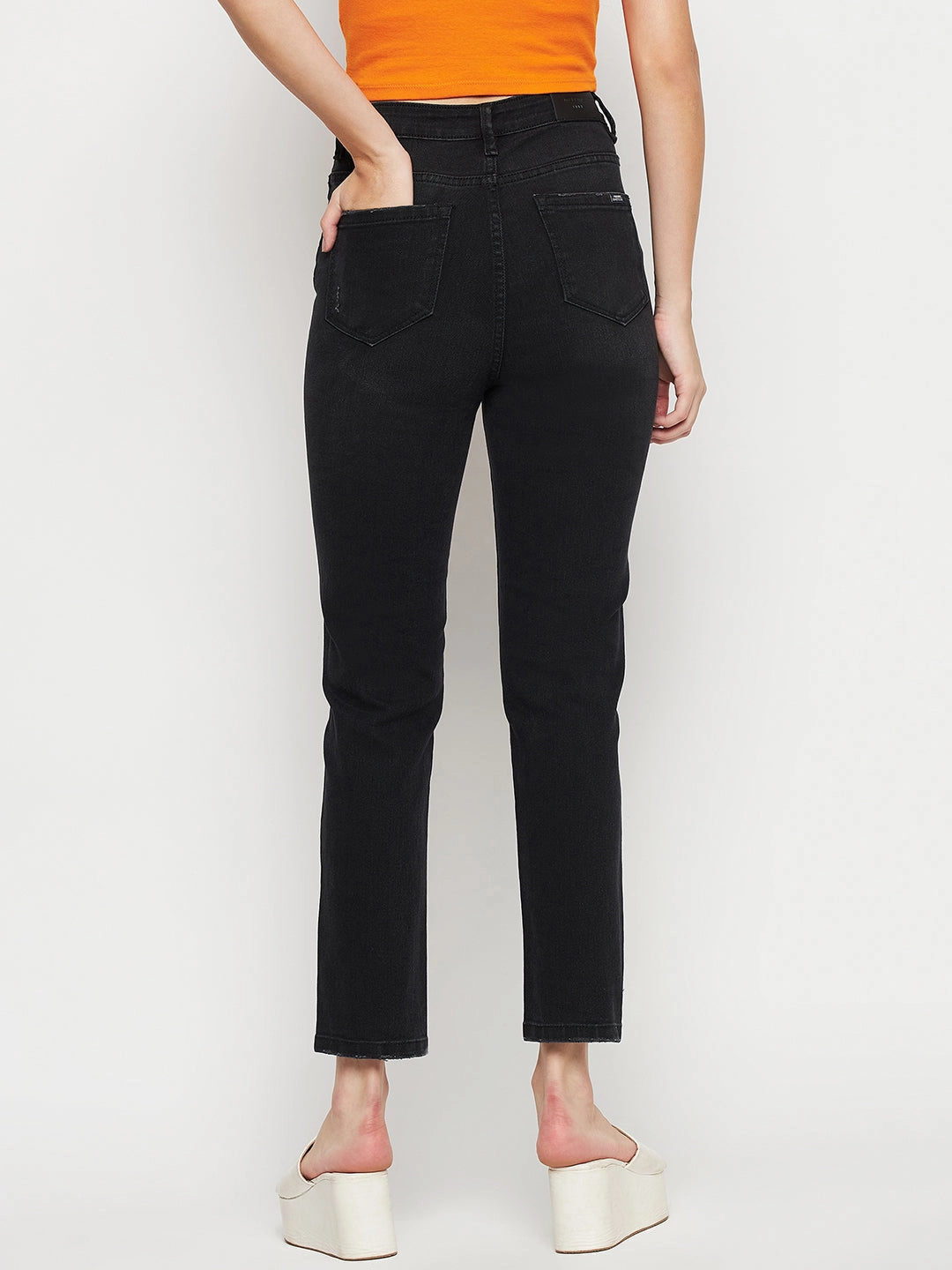 Multi Pocket Utility Madame Black Denim