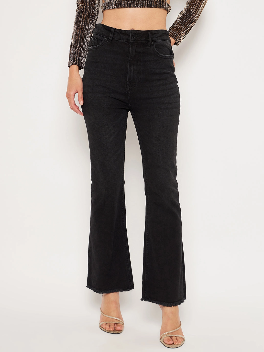Madame Black Denim Mid Rise