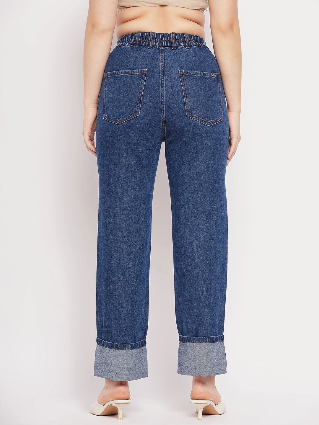 Madame Blue Denim Comfortable Design Look Comfy Waist Fit