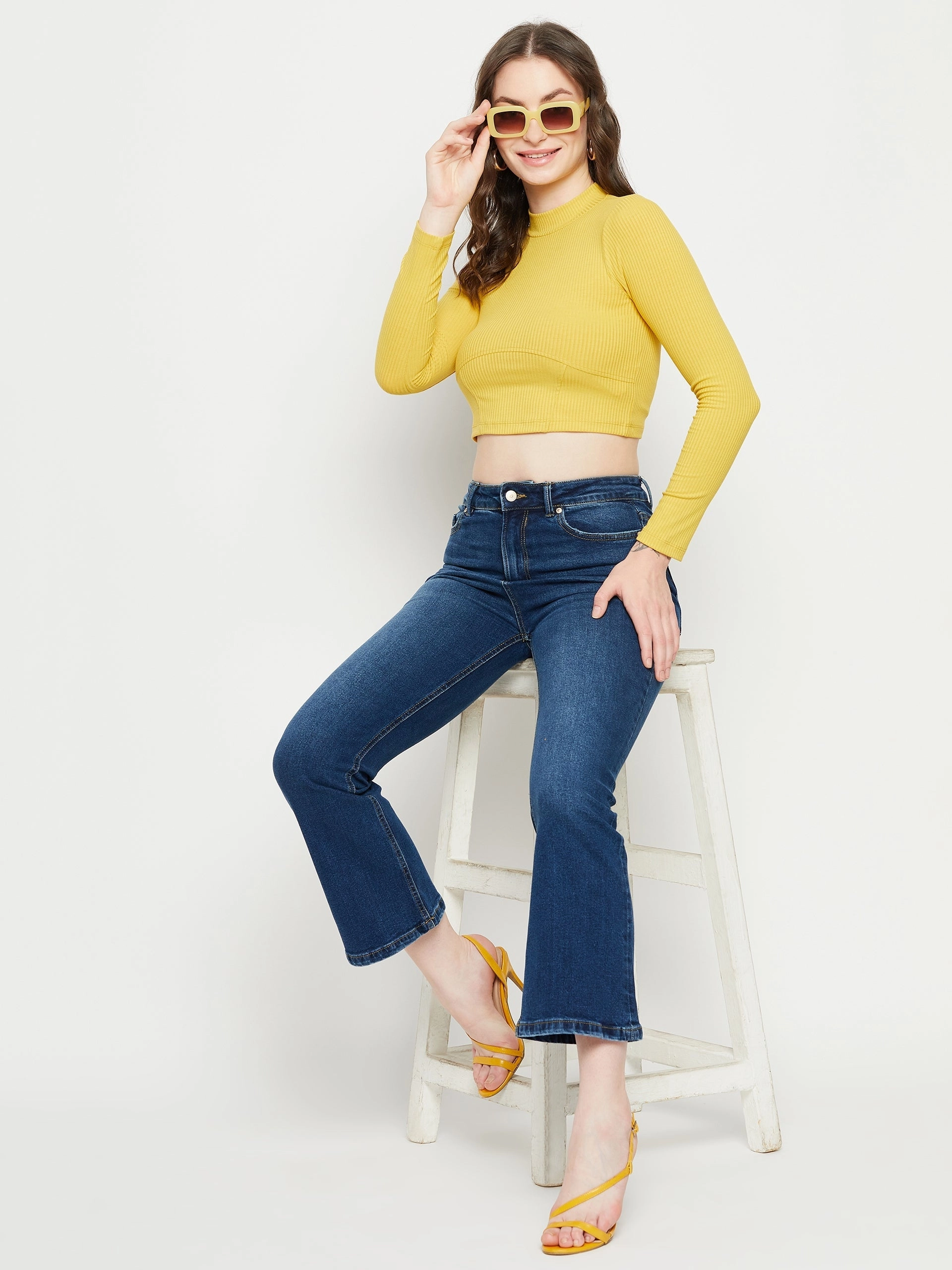 Stretch Classic Gym Ready Madame Darkblue Denim