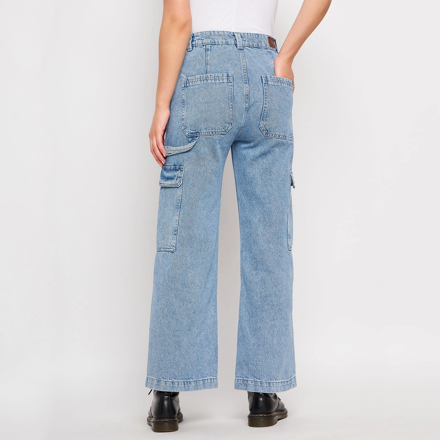 Madame Ice Blue Denim Blended Style