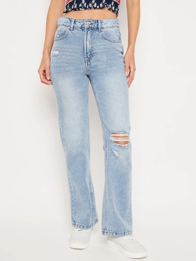 Madame Iceblue Denim Sleek Waist Design