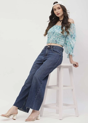 Urban Ready Always Needed Madame Low Rise Mid Blue Straight Jeans