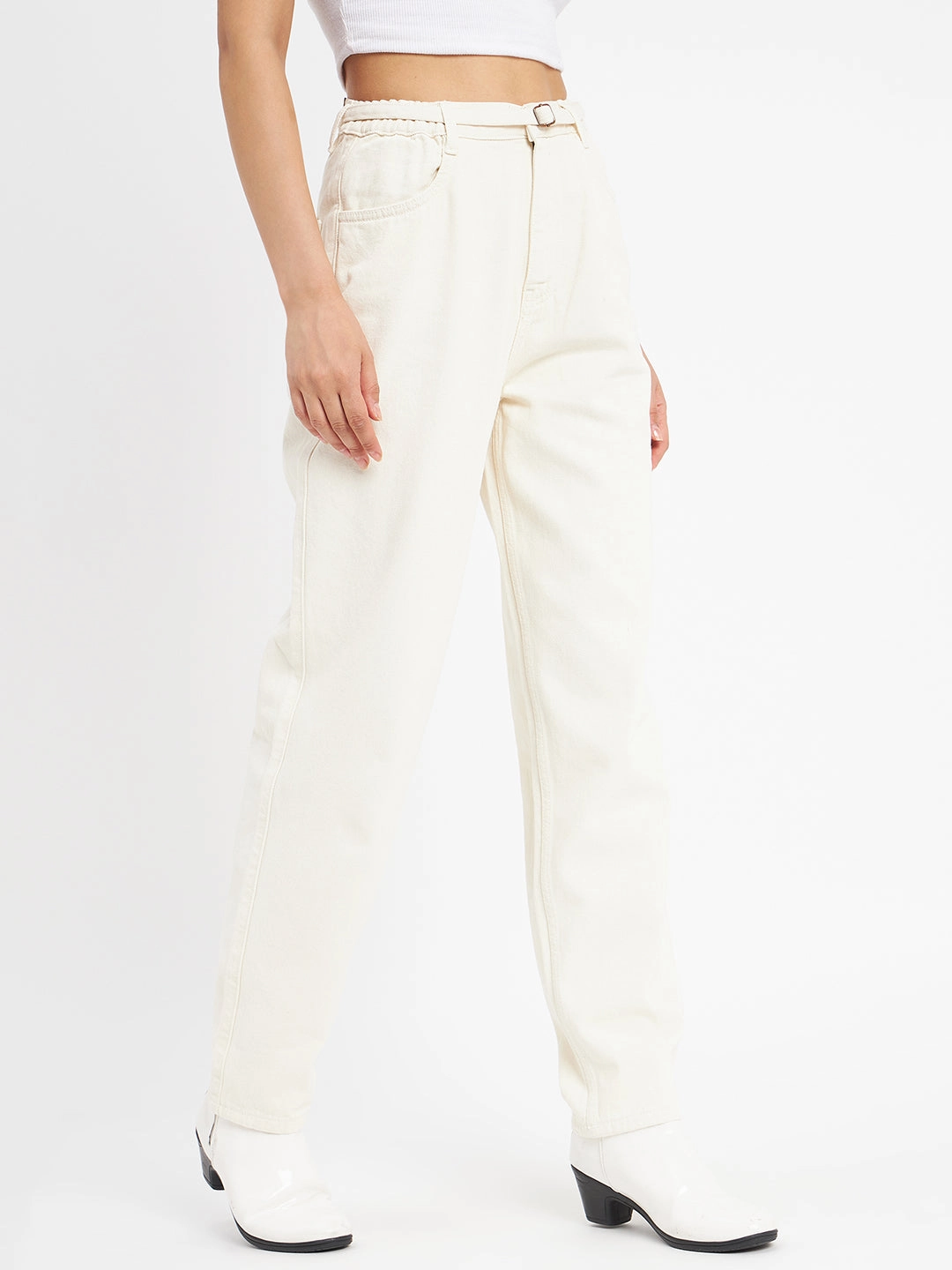 Shopping Day High Quality Weekend Style Road Trip Casual Friday Home Comfort Madame Offwhite Denim