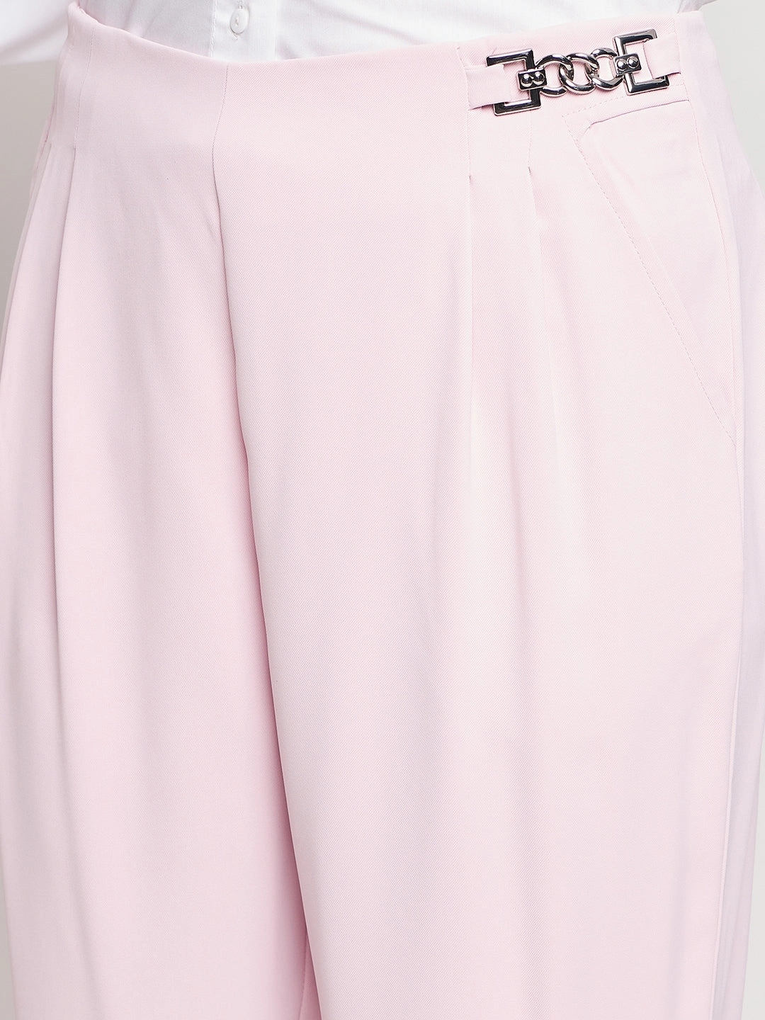 Madame Pink Tapered Trousers Comfy Wardrobe Timeless Comfort