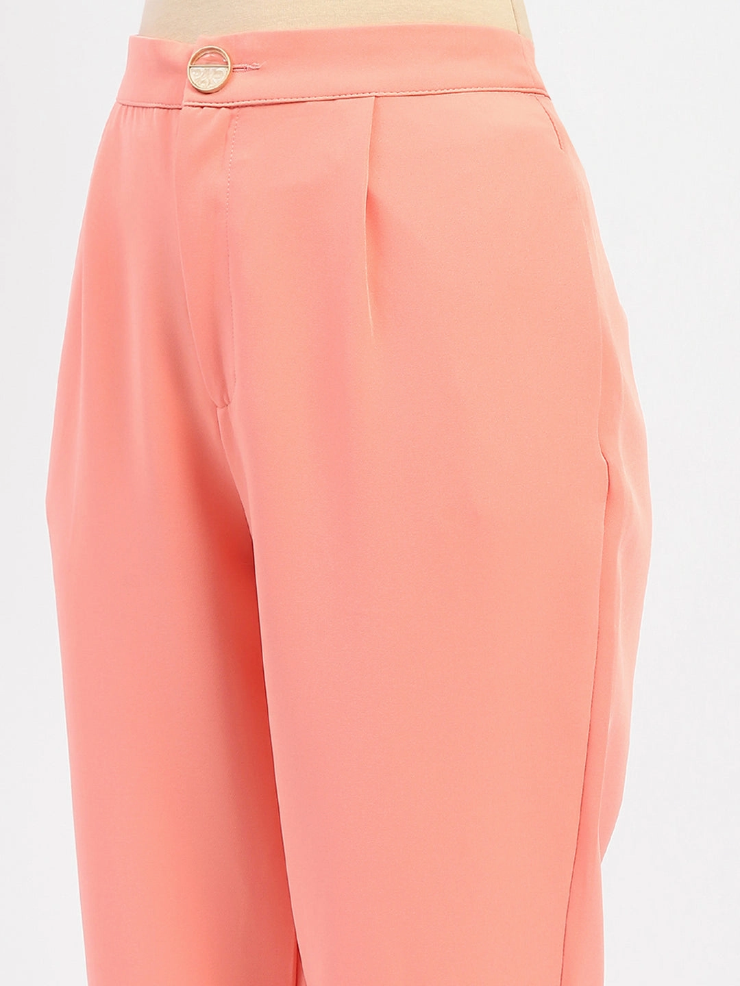 Sport Comfort Madame Salmon Solid Regular Trousers