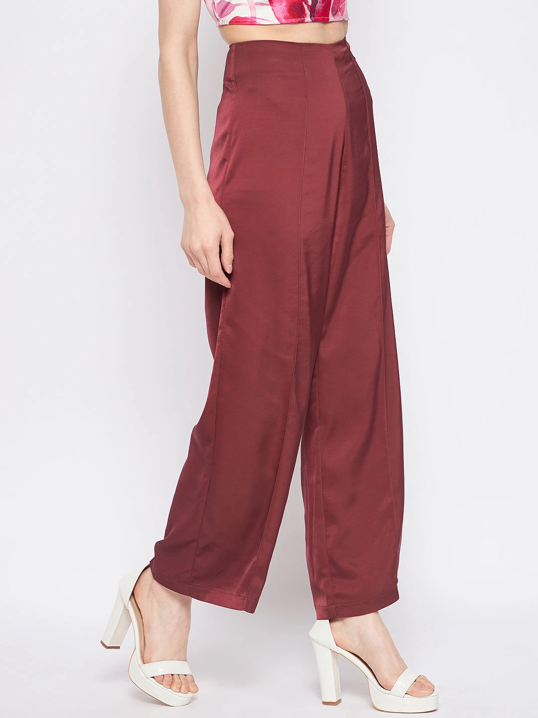Madame Wine Trouser Sleek Fit Active Lifestyle