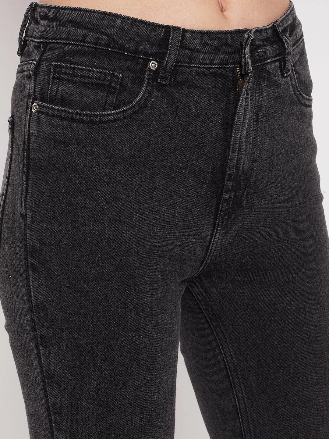 Madame Women Solid Black Jeans Life Ready Chic Fit