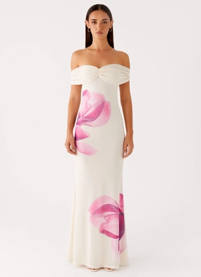 Madeira Maxi Dress - Ivory Timeless Beauty