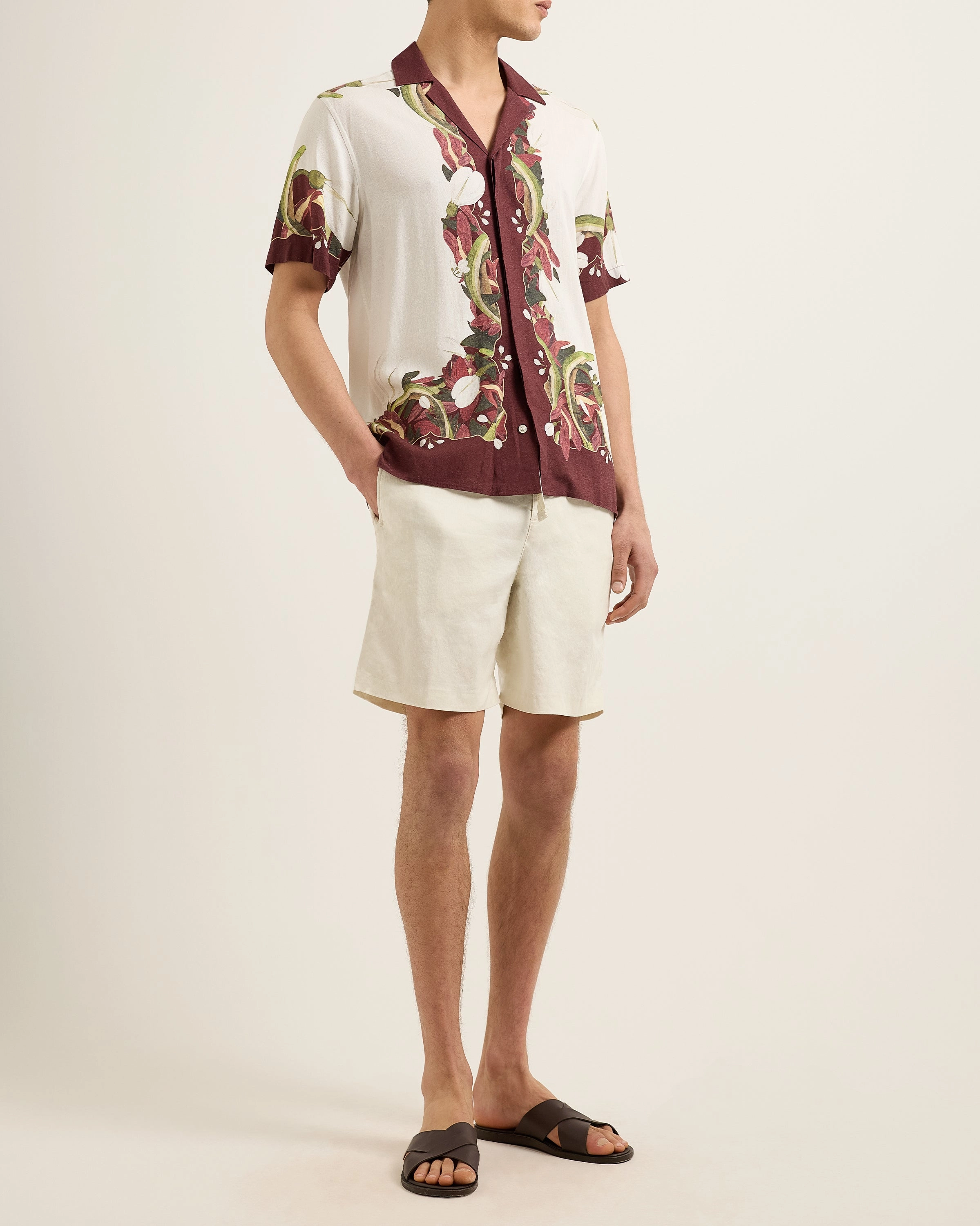 Flexible Shoulder Construction Pastel Shade Maitan Linen