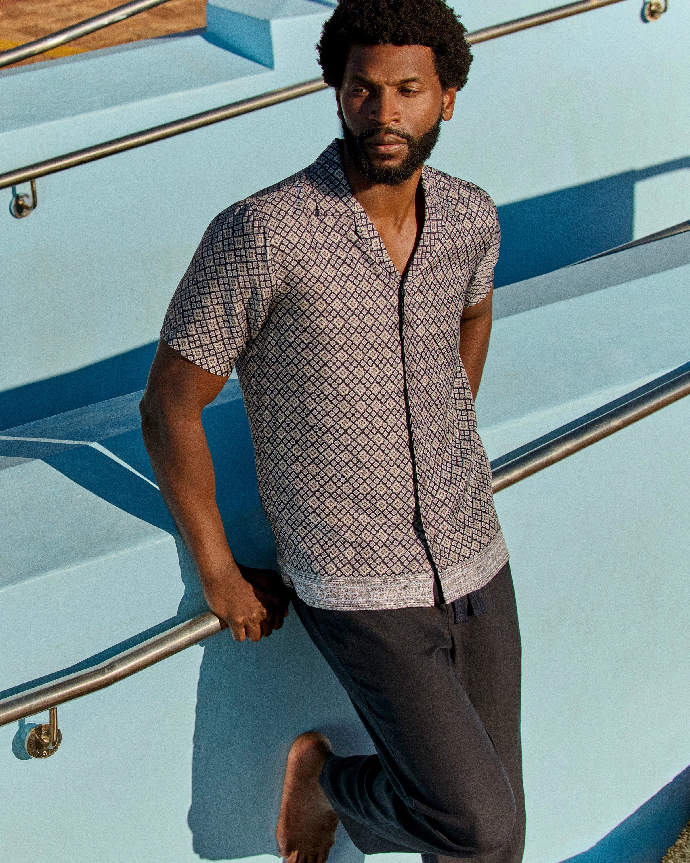 Urban Style Striped style Maitan Silk