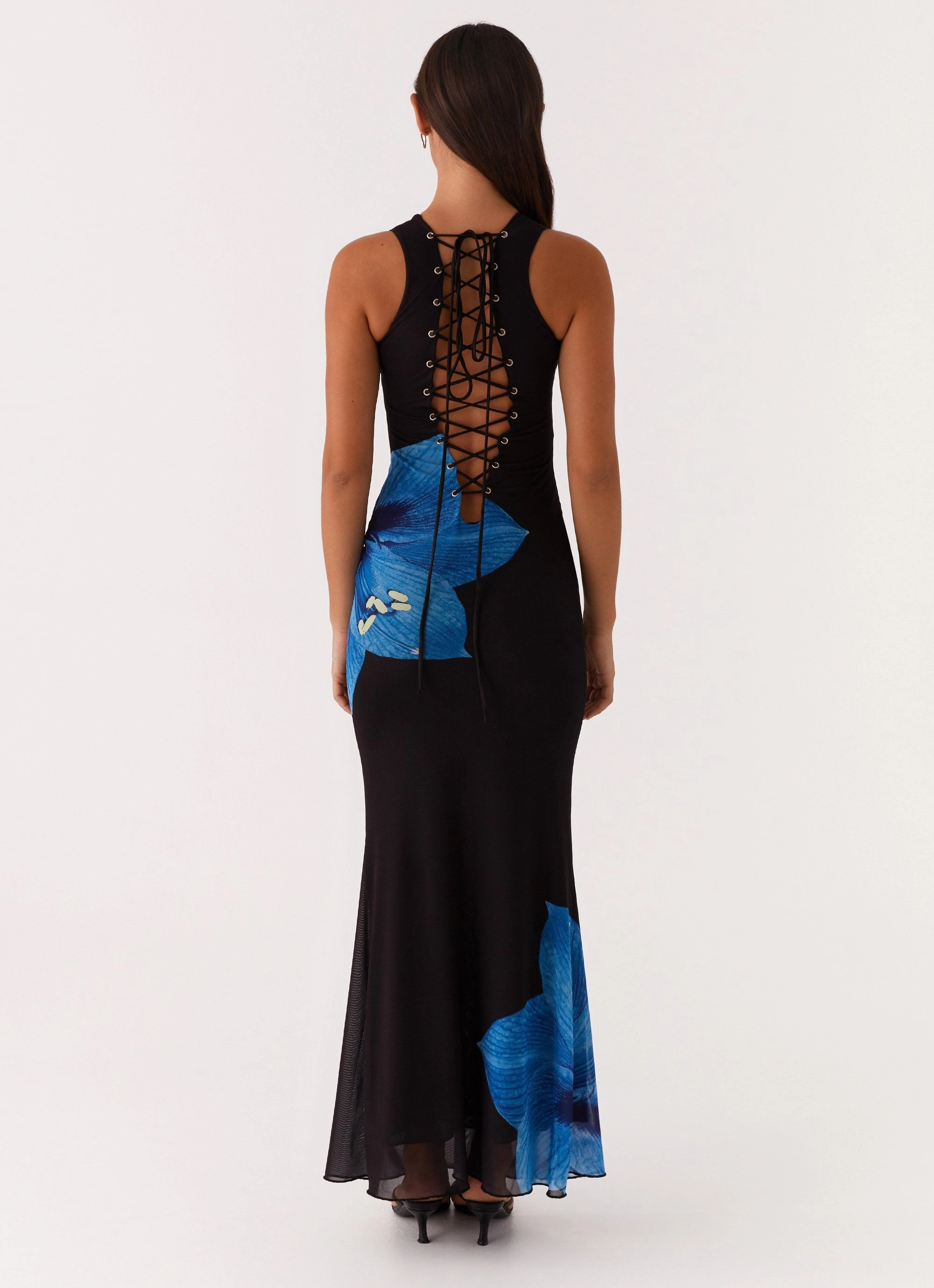 Elegant brunch outfit Manhattan Nights Maxi Dress - Black