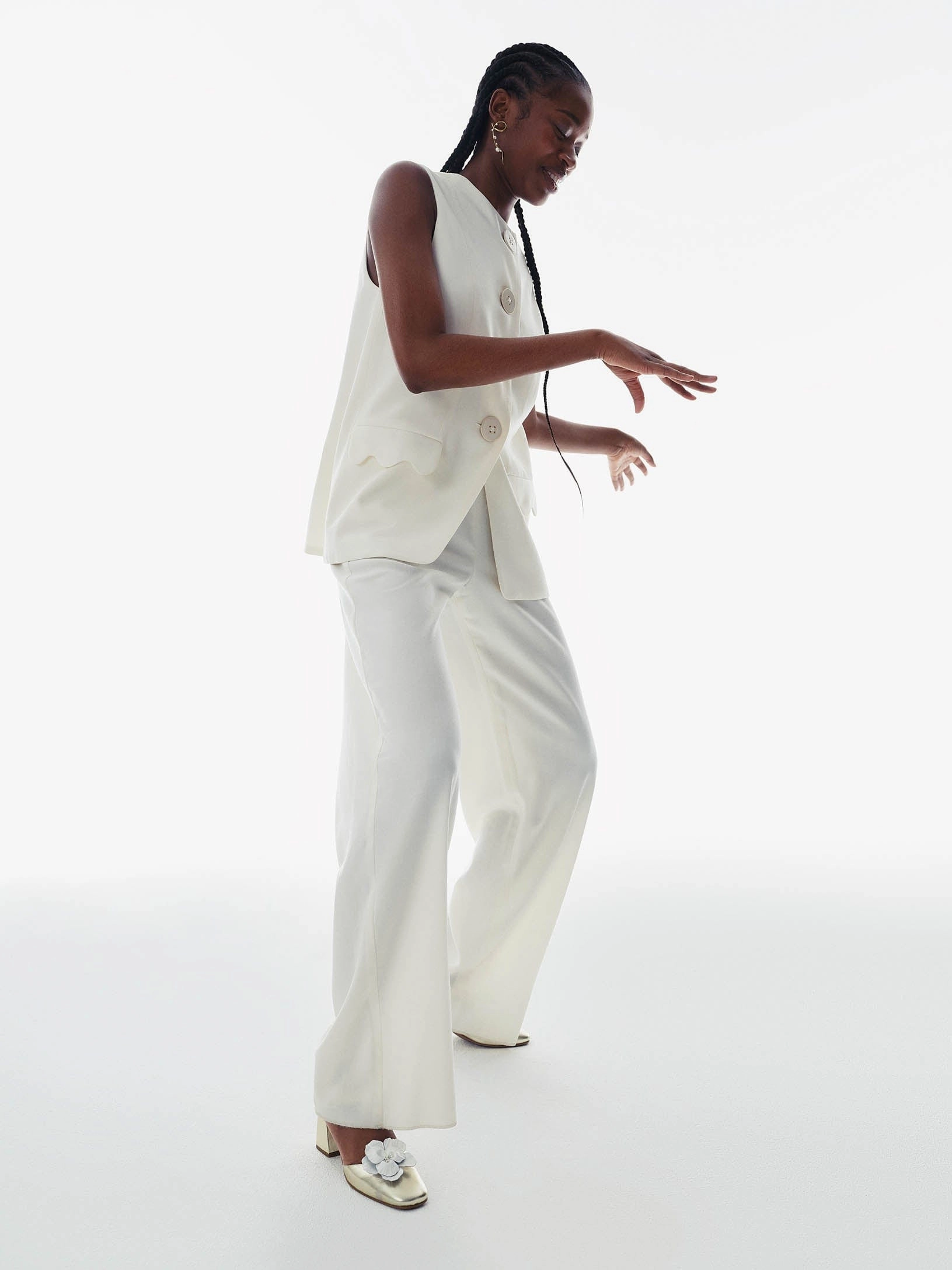 Marbella Gold Mary Jane No Slip Occasion Heels