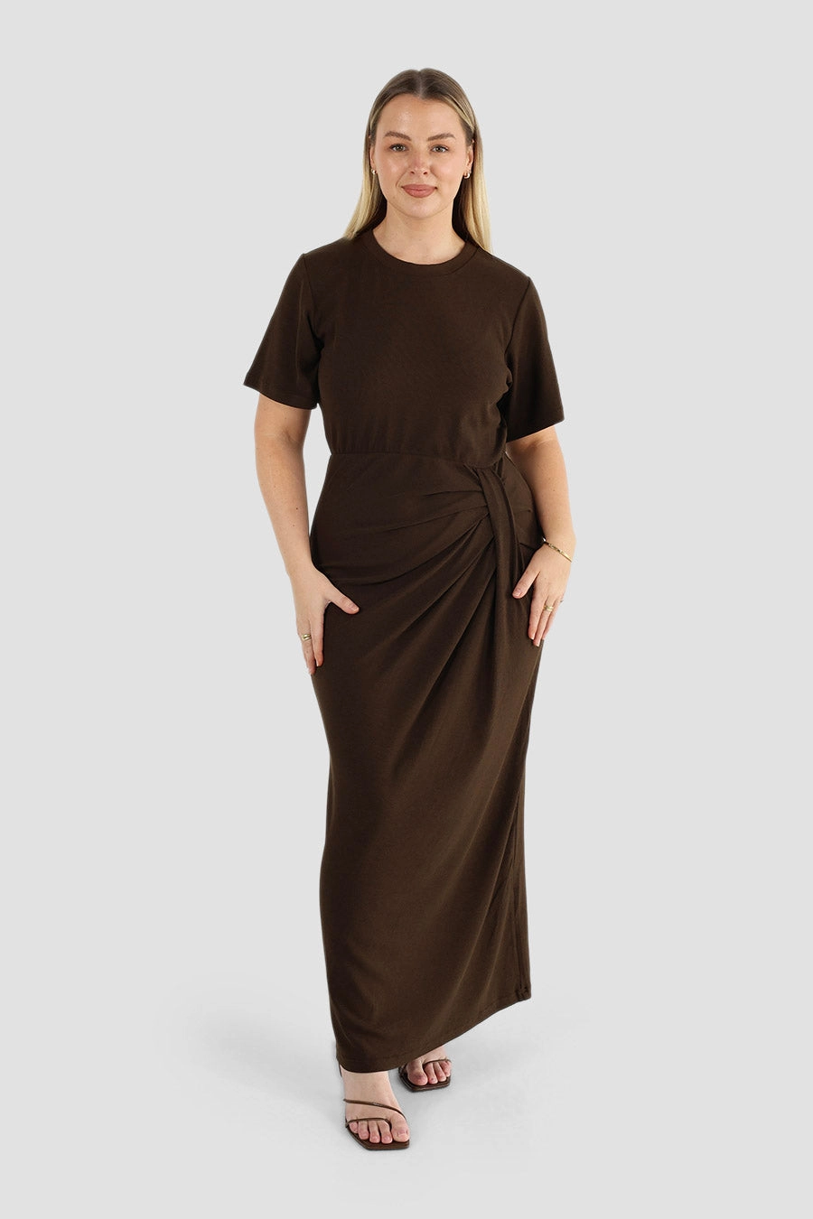 MARNIE RIB DRESS ESPRESSO New Spirit Perfect Layering