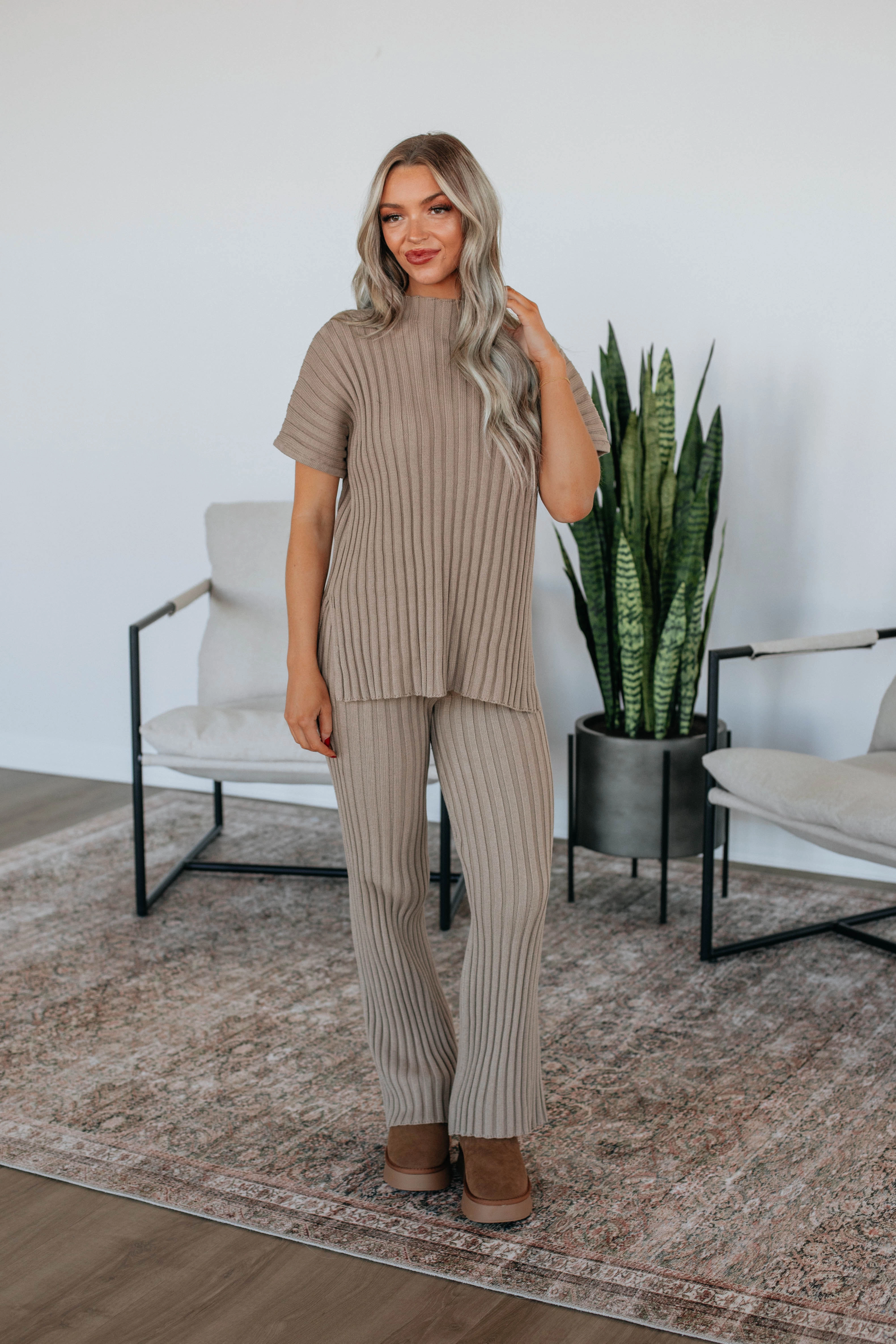Versatile Knit Mataya Sweater Pants
