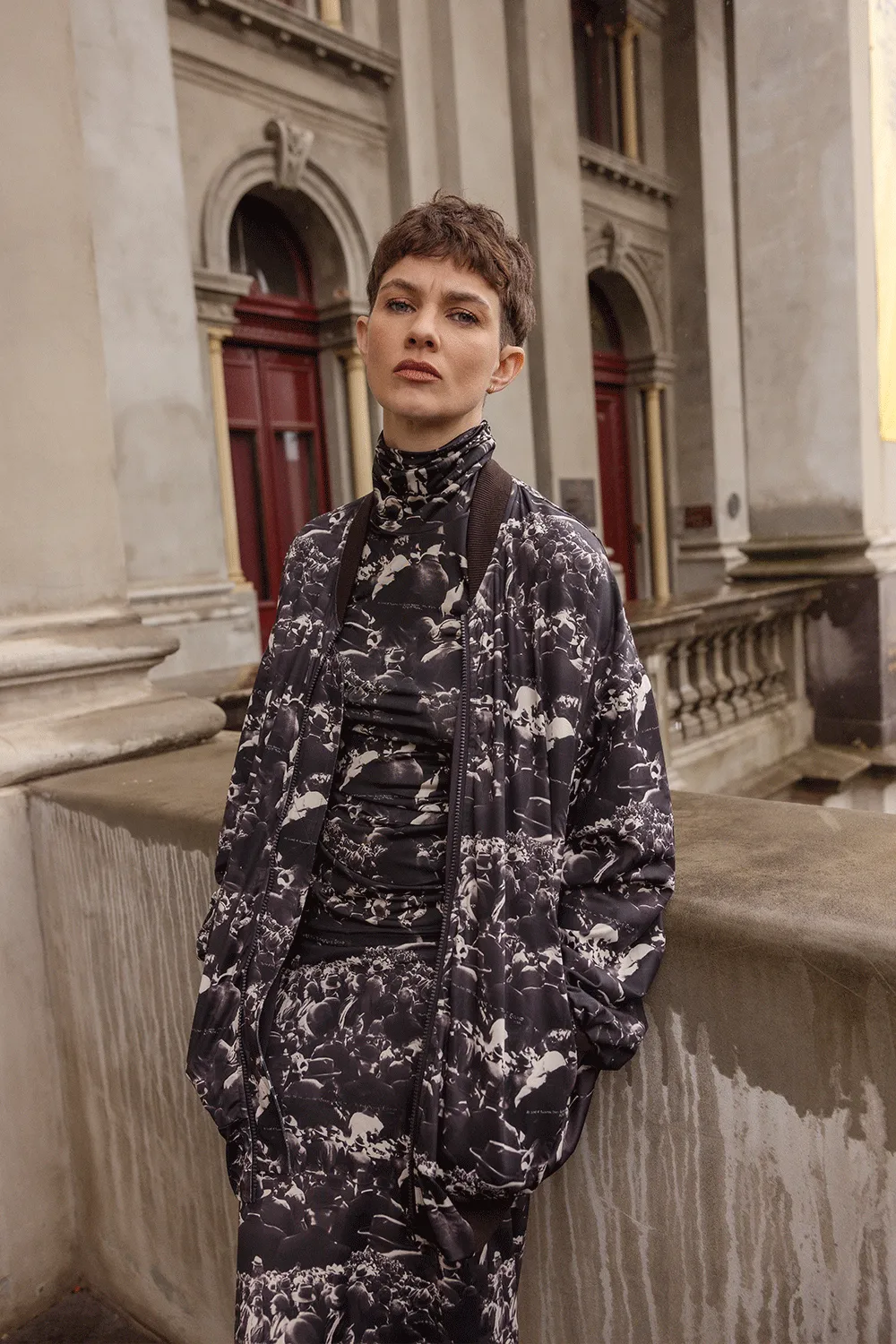 Versatile Layering Options EcoFriendly Water Repellency Maud Dainty - DTY03835B Lily Reversible Jacket