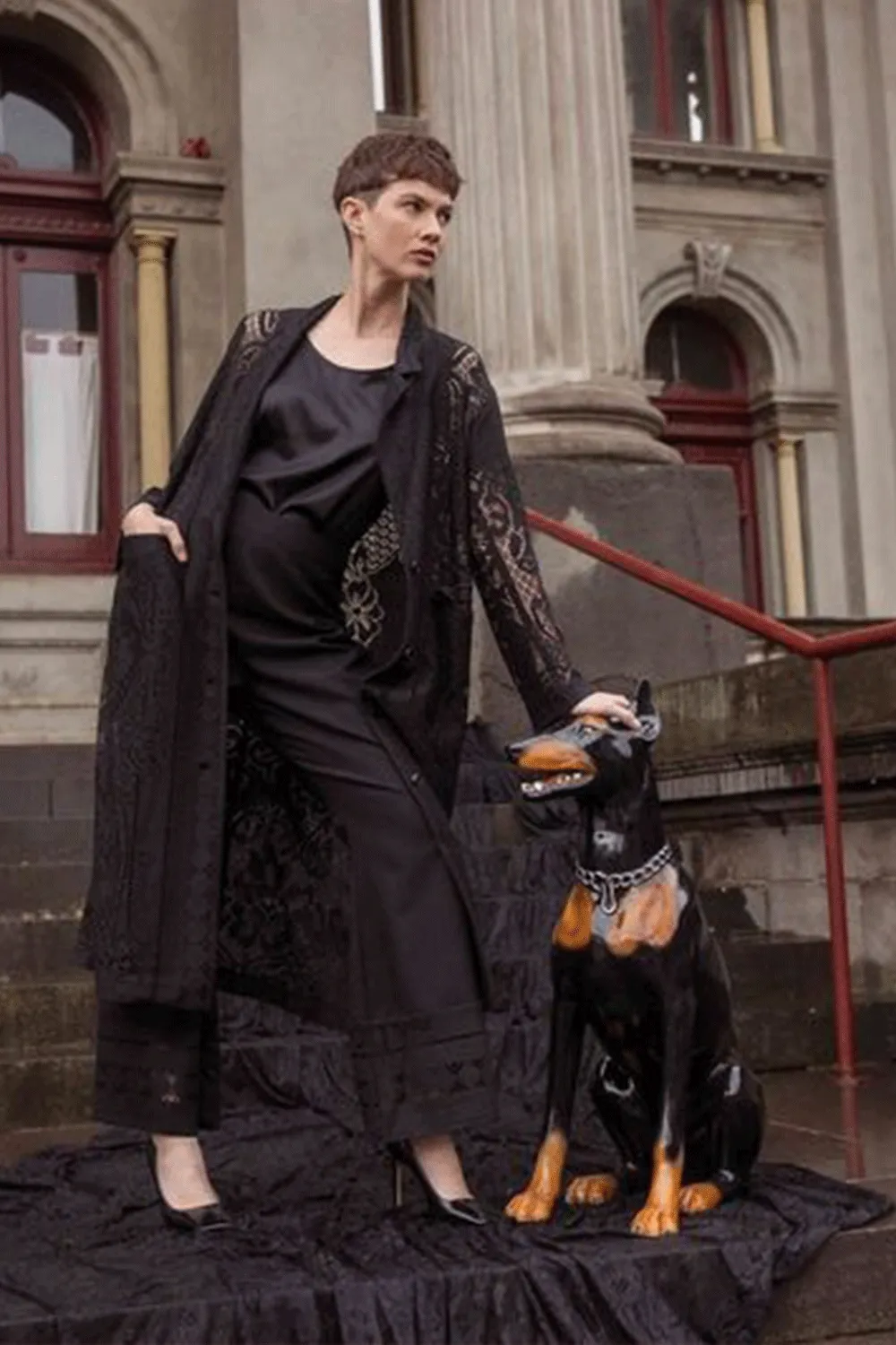 Maud Dainty - DTY04022L Baliage Coat Convertible Style