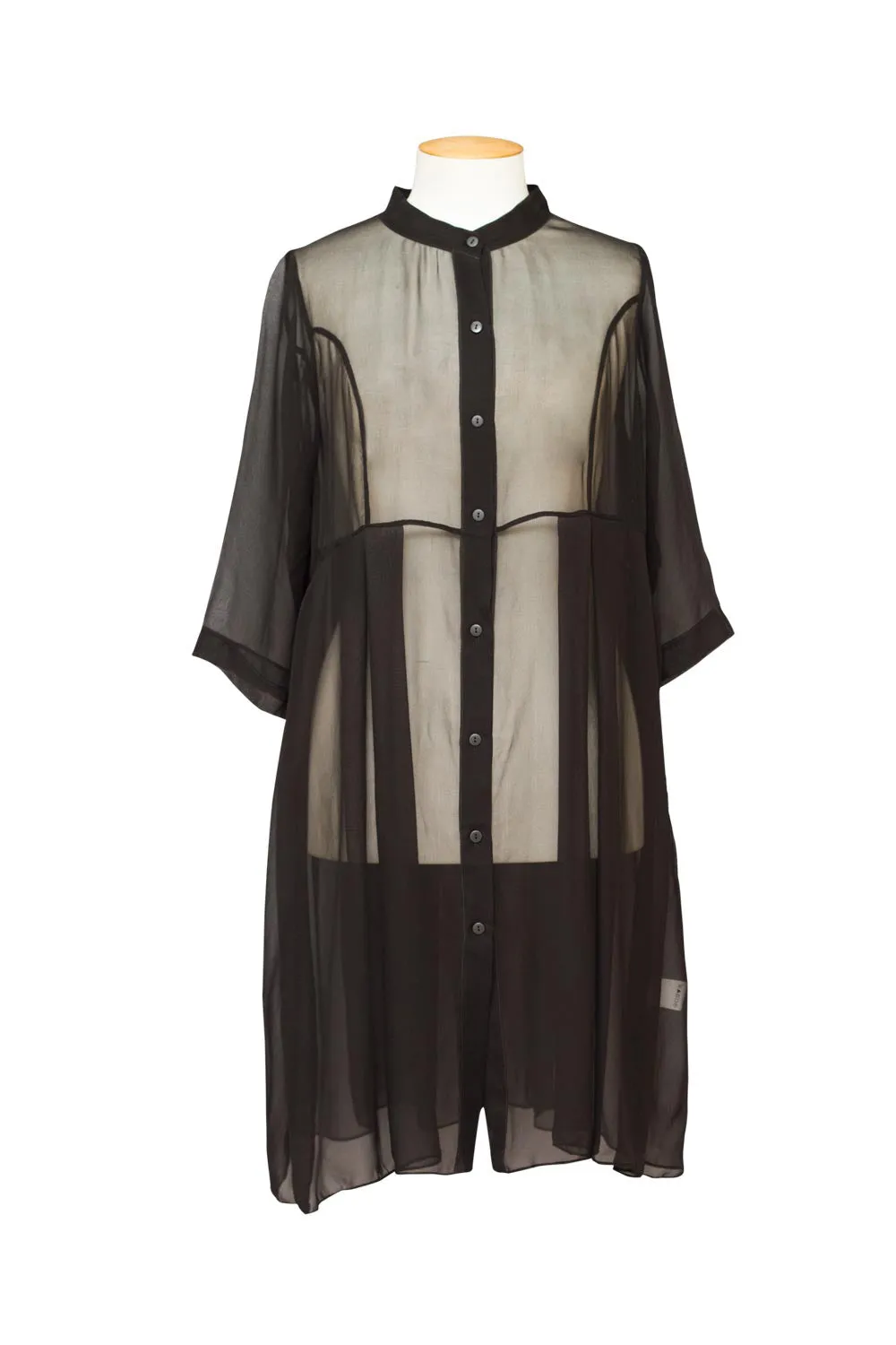 Megan Salmon - M5717 Georgette Monastic Coat Taped Seam Waterproofing Modular Attachments