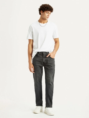 Men's 505 Black Straight Fit Mid Rise Jeans Casual Option