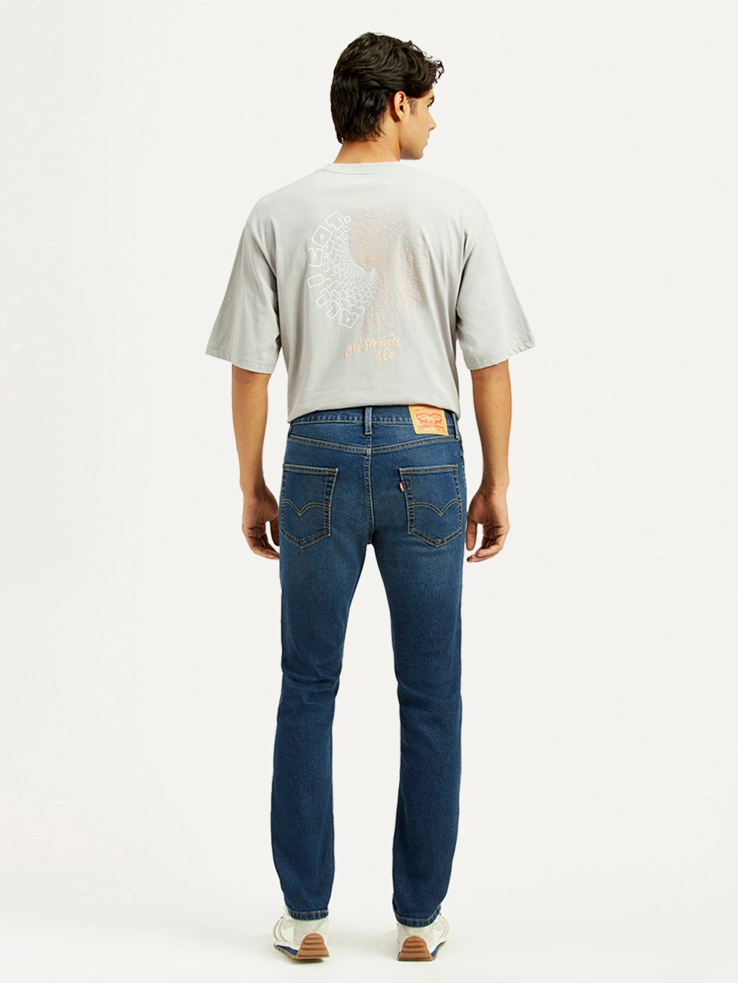 Active Friendly Street Fashion Affordable Men's 505 Dark Indigo Straight Fit Mid Rise Jeans