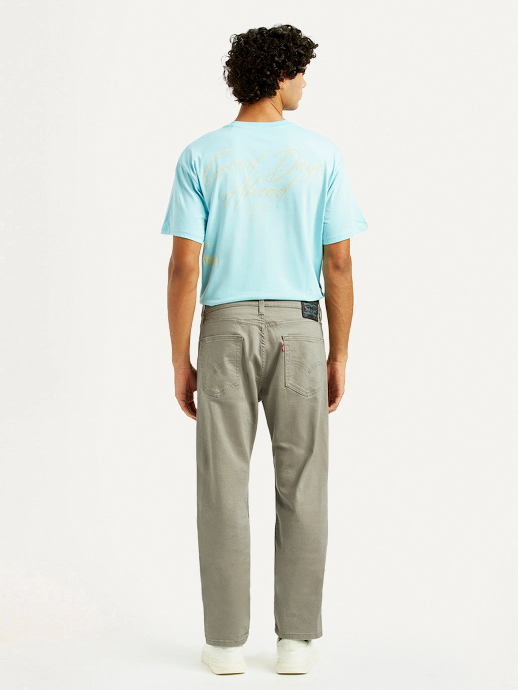 Men's 505 Grey Overdyed Straight Fit Mid Rise Jeans No Fuss Fit