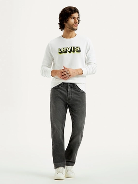 Men's 505 Grey Straight Fit Mid Rise Jeans Adjustable Belt Loops