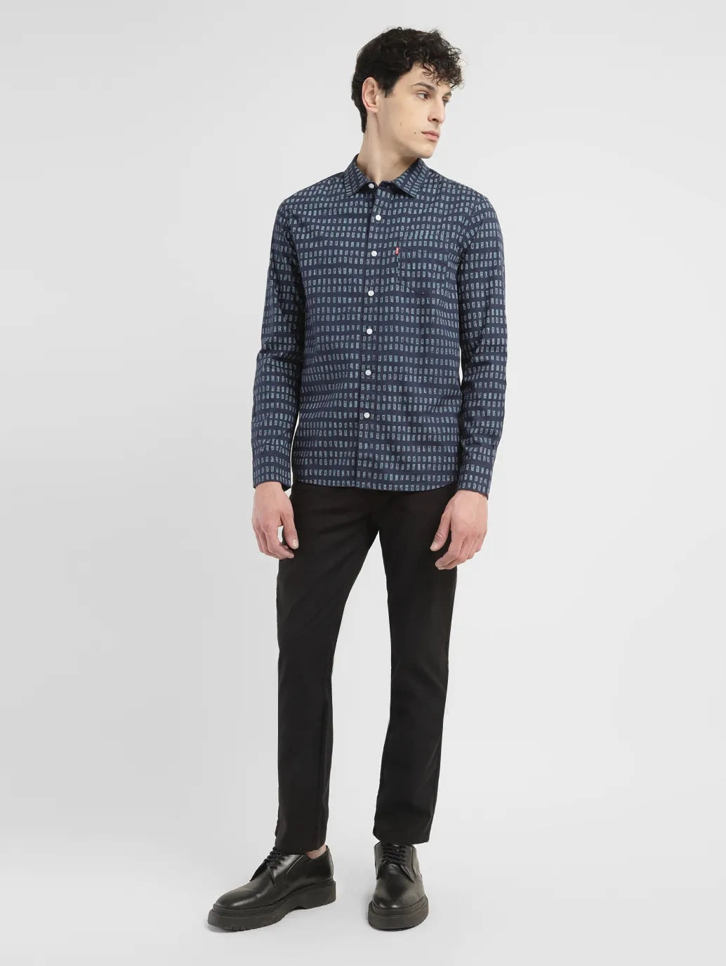 Contrast Trim Men's 511 Black Slim Fit Chinos