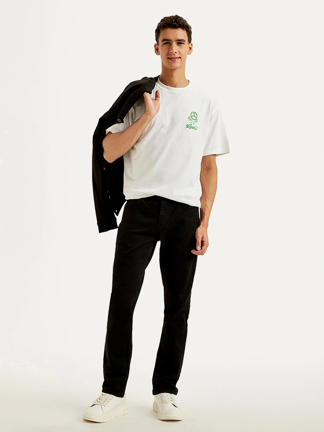 Everyday Motion Men's 511 Black Slim Fit Mid Rise Jeans